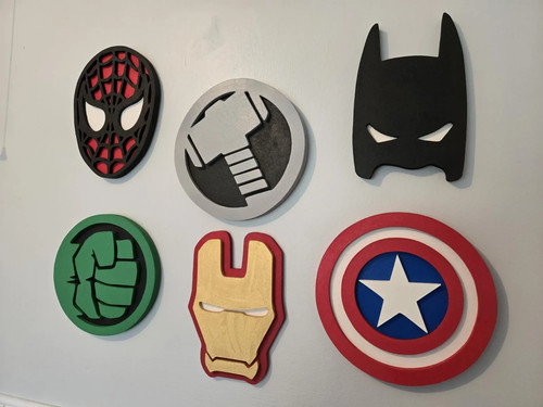 Wooden superhero mask and - superhero,