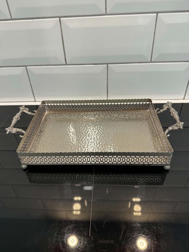 Antique silver plated serving - plated,