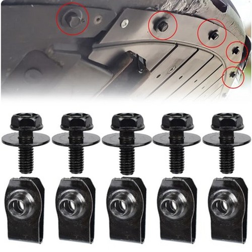 1set body bolts nut - body, clips
