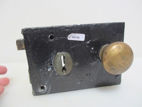 Victorian iron door latch - victorian,