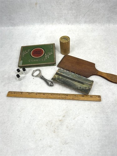 Antique cigarette tin box - antique,
