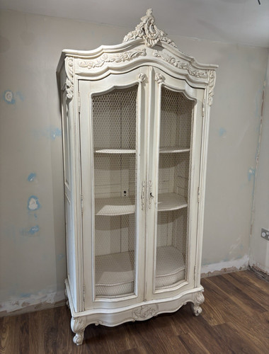 White french armoire vintage - armoire,