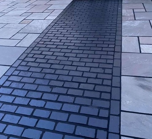 Universal paving black natural - paving,