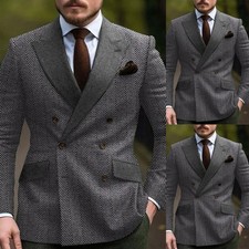 Men Jackets Tweed Herringbone