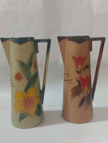 Pair art deco jugs - art, omagh