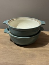 2 x Vintage Denby Manor Green