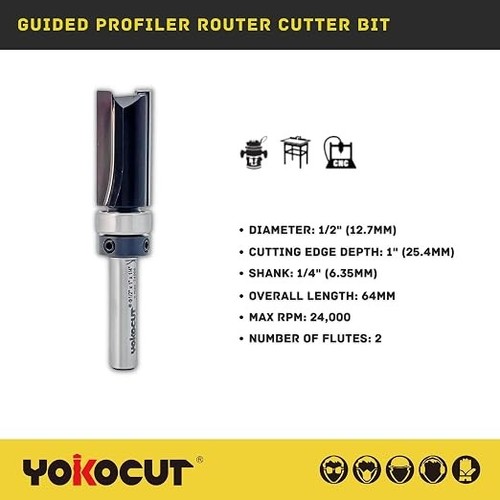 Yokocut router cutter bit 4 - yokocut, 1/4