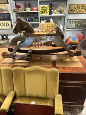 Mahogany Rocking Horse Made By Wood Perfect Bollington Nr Macclesfield 119x61 Cm