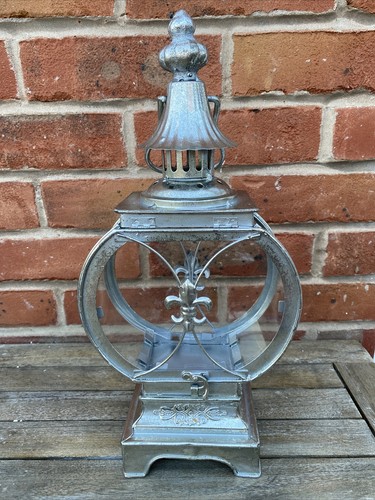 Silver metal garden - garden, shabby
