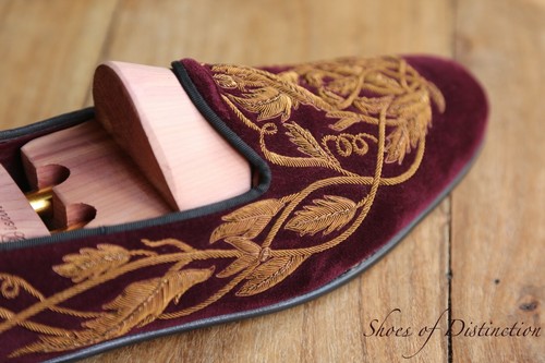 Edward green burgundy velvet - edward,