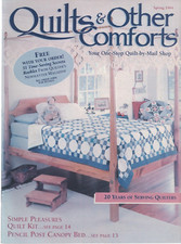 Quilts and Other Comforts Catalog Spring 1994 Pencil Post Canopy Bed Vintage
