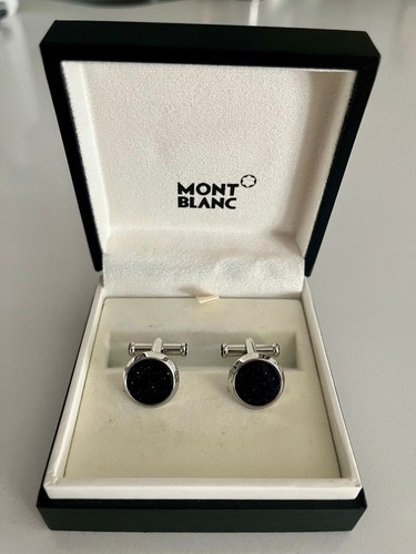 Montblanc cufflinks dark blue - dark,