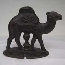 Vintage Cast Iron Camel Doorstop Boot Scraper
