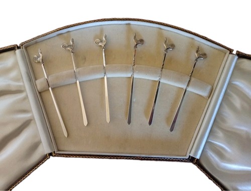 Art deco silver - silver, cockerel