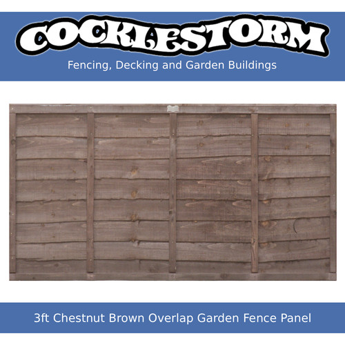 3ft high 6ft wide - high, chestnut