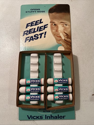 Vintage 1960 vicks inhaler - vicks,
