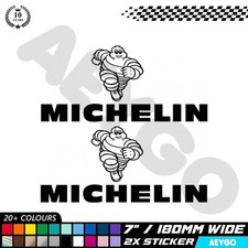 2x MICHELIN Vinyl Sticker Decal Car Window Bumper Race Livery Mod Sponsor