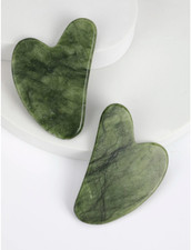 Jade Gua Sha Stone Board Face Massager Tool Natural Facial Scraper for All Skin
