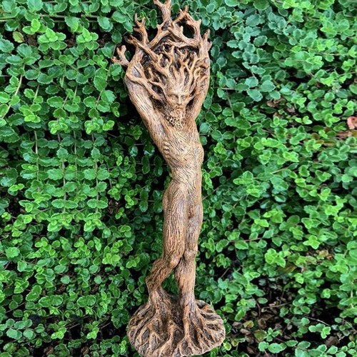Green man forest - green, resin