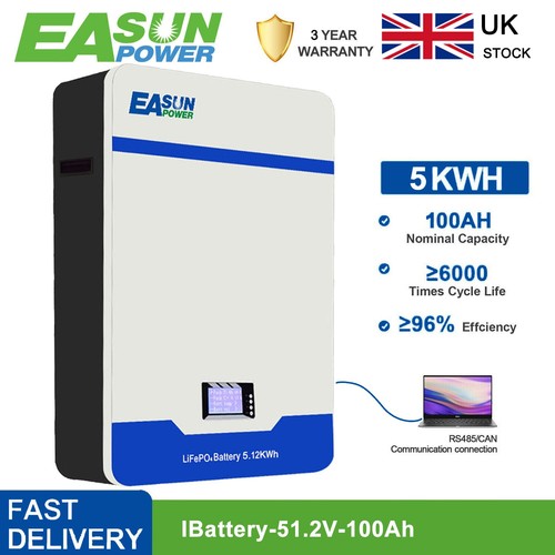 Easun 5kwh 48v 100ah - 5kwh, solar