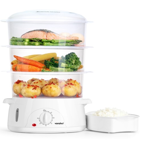 Vonshef food steamer electric - vonshef,