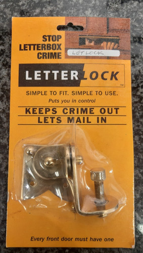 Letter box lock polished brass