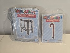 Inflatable Zimmer Frame And Walking Stick Blow Up Novelty Old Age Joke Set