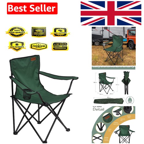 Folding camping chair - camping, green