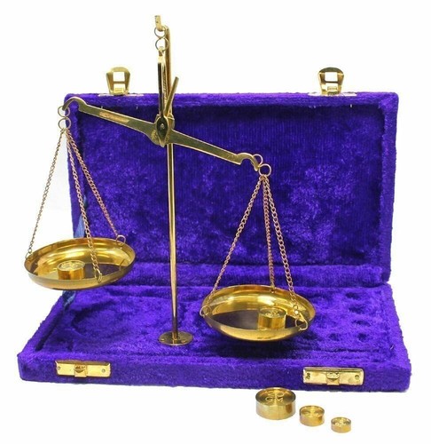 Antique brass polished balance - antique,