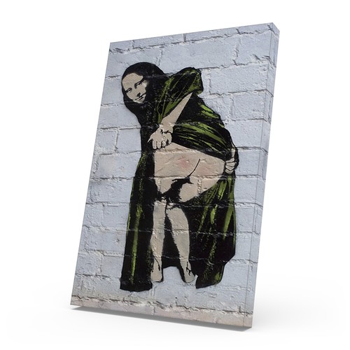 Banksy canvas print moona - moona, mona