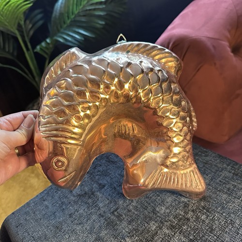 Vintage 1970s copper fish - vintage,