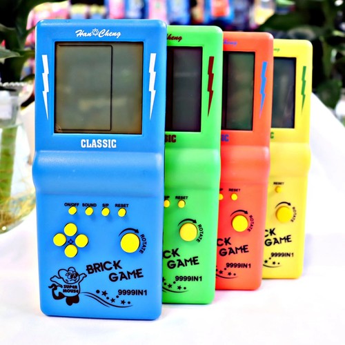 Retro handheld tetris game - retro,