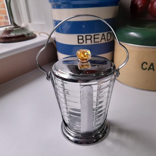 Vintage glass chrome - glass, plated