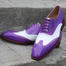 Handmade Purple & White Real