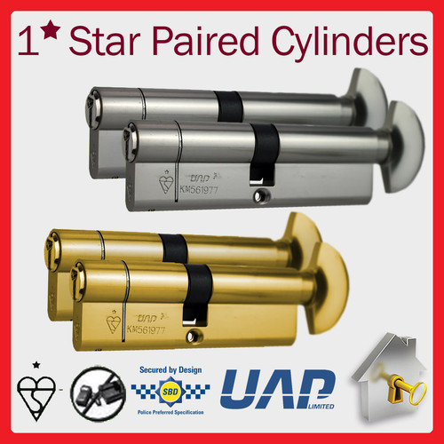 Euro cylinder lock - lock, pair