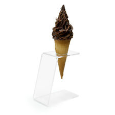 Acrylic Single Ice Cream Cone Holder Counter Top Display Stand Perspex Rack