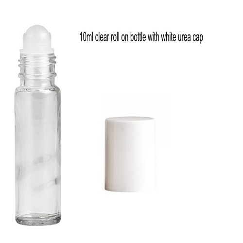 5x10ml clear roll glass - clear,