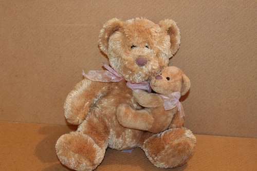 Tesco golden plush teddy bear - tesco,