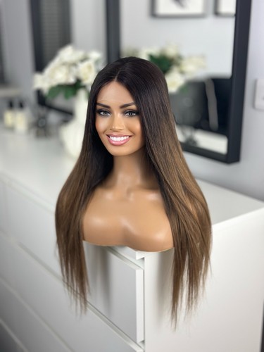 Balayage mocha brown roots - mocha,