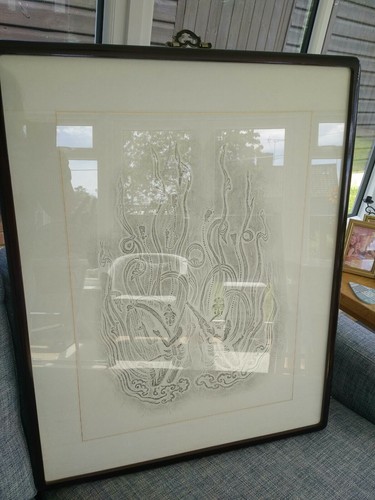 Large korean brass rubbing - korean,