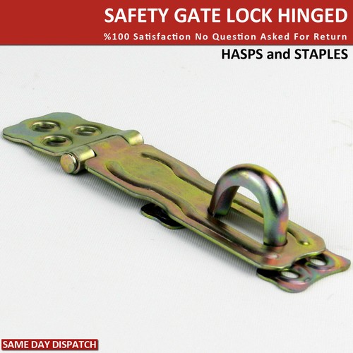Hinged hasp and - hasp,