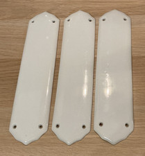 Set Of 3 White Ceramic Finger