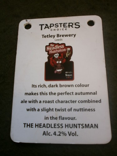 Beer pump clip info card - pump,