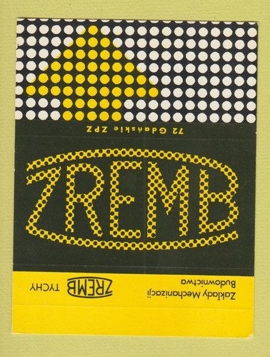 Matchbook cover unitra wzt - -,