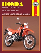 Honda MBX/MTX125 & MTX200 (1983-1993) Haynes Repair Manual