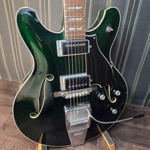 Yamaha green semi hollow - sa-50, semi-hollow