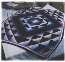 Vintage Amish star afghan