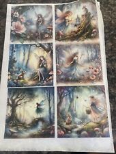 Rice Paper for Decoupage, Forest Fairies A4 Laser Printed 6 Images on Sheet