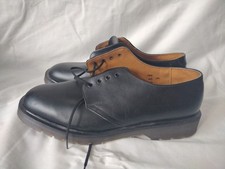 Vintage Solovair 1462 Black Leather Made in England Shoes Mens UK 10.5 Dr Marten