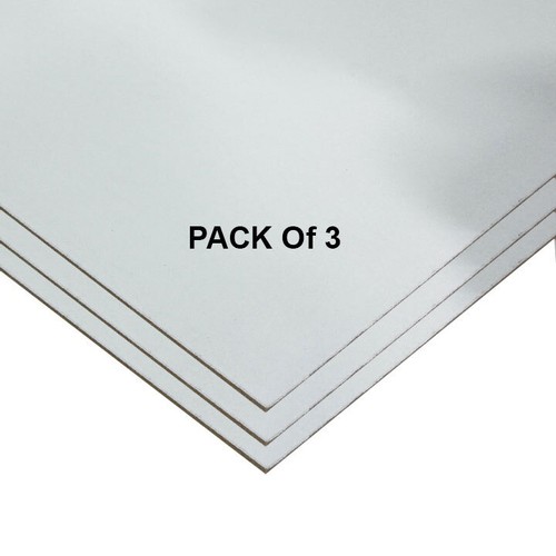 White faced hardboard - faced, 3.2mm